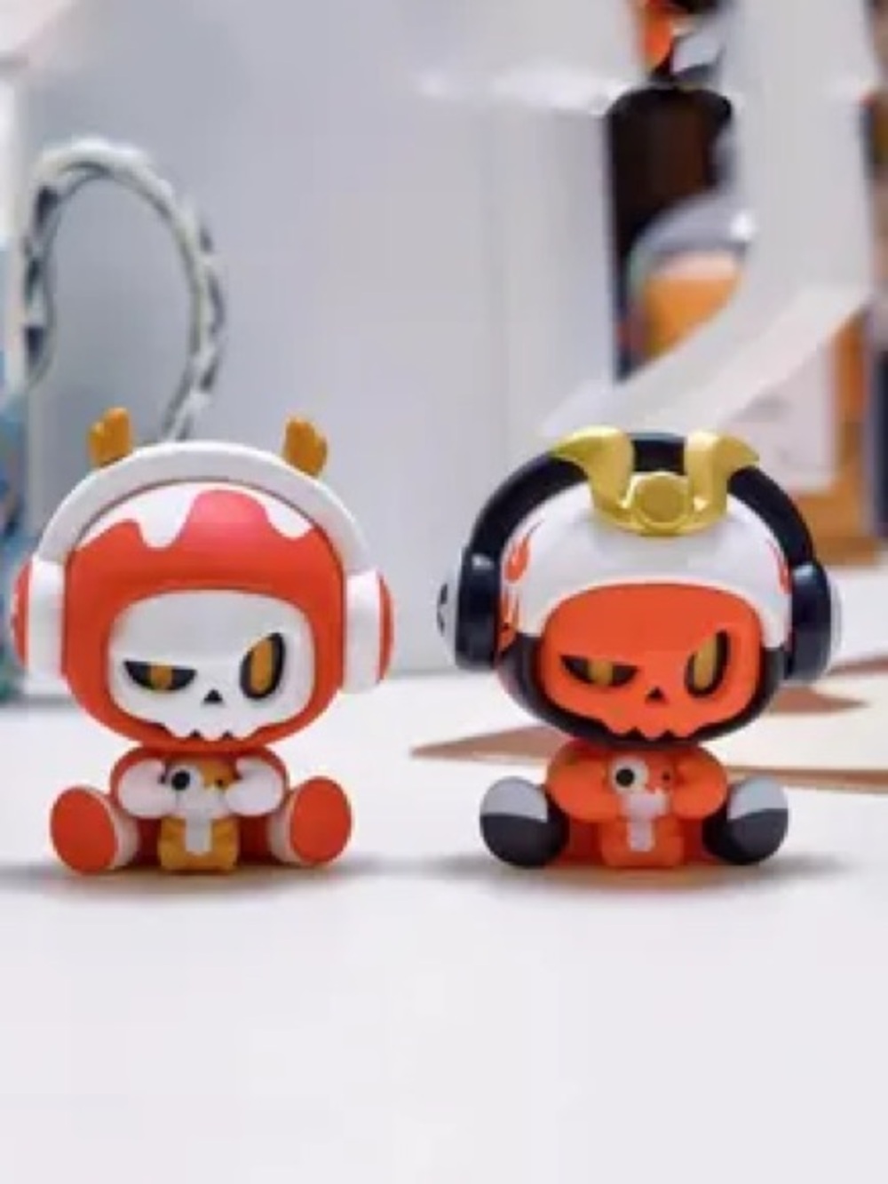 Baby Mr. Bones blind box mini bean series | Bundle of 2 Red Samurai & Reindeer